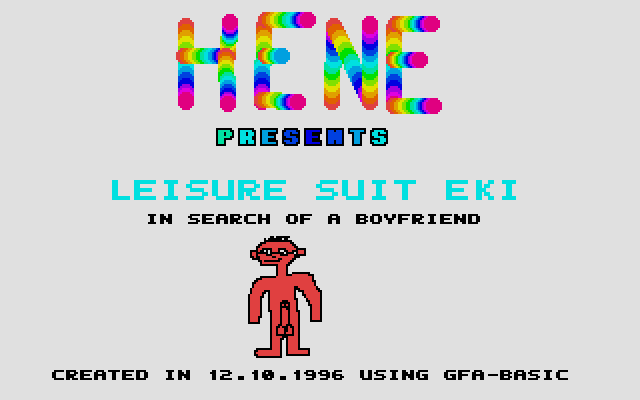 Leisure Suit Eki in Search of a Boyfriend — screenshot 1